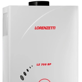 Aquecedor de Água a Gás Lorenzetti LZ 750BP GN 7,5 Litros