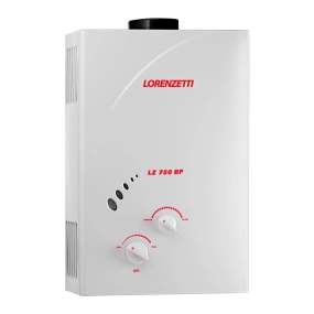 Aquecedor de Água a Gás Lorenzetti LZ 750BP GN 7,5 Litros