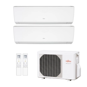 Ar-Condicionado Multi Split Inverter Fujitsu 23.000 BTUs (2x Evap HW 12.000) Quente/Frio 220V Ar-Condicionado Multi Split Inverter Fujitsu 23.000 BTUs (2x Evap HW 12.000) Quente/Frio 220V