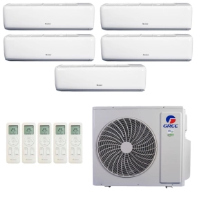 Ar-Condicionado Multi Split Inverter Gree 48.000 (3x Evap HW 9.000 + 2x Evap HW 12.000) Quente/Frio 220V