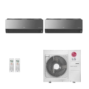 Ar-Condicionado Multi Split Inverter LG 30.000 (1x Evap HW Artcool 9.000 + 1x Evap HW Artcool 24.000) Quente/Frio 220V								