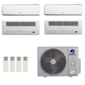 Ar-Condicionado Multi Split Inverter R-32 Gree 36.000 (2x Evap HW 9.000 + 2x Evap Cassete 1 Via 18.000) Quente/Frio 220V