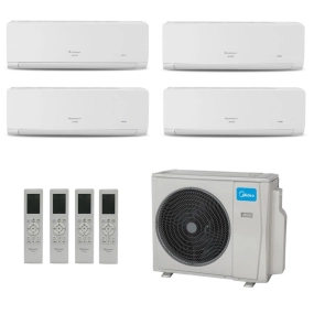 Ar-Condicionado Multi Split Inverter Springer Midea 36.000 BTUs (3x Evap HW 9.000 + 1x Evap HW 12.000) Quente/Frio 220V