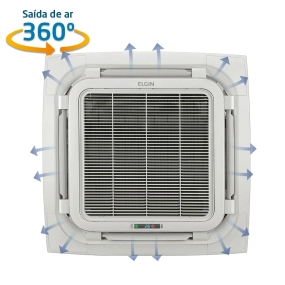 Ar-Condicionado Split Cassete 4 Vias Elgin Eco 360° 18.000 BTUs Só Frio 220V Monofásico