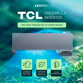 Ar-Condicionado Split HW Inverter TCL Fresh-In 2.0 12.000 BTUs R-32 Quente/Frio 220V