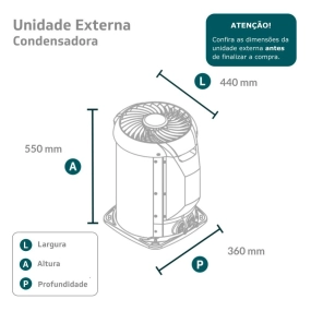 Ar-Condicionado Split HW Philco PAC12FI 12.000 BTUs R-32 Só Frio 220V