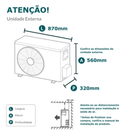 Ar-Condicionado Split HW Philco PAC18FI 18.000 BTUs R-32 Só Frio 220V