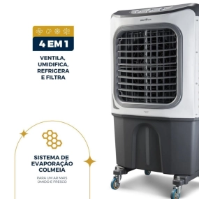 Climatizador Evaporativo Industrial 70 Litros Britania BCL70 220V
