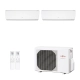 Ar-Condicionado Multi Split Inverter Fujitsu 18.000 (1x Evap HW 7.000 + 1x Evap HW 12.000) Quente/Frio 220V