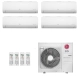 Ar-Condicionado Multi Split Inverter LG 30.000 (2x Evap HW 9.000 + 2x Evap HW 12.000) Quente/Frio 220V