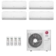 Ar-Condicionado Multi Split Inverter LG 36.000 (2x Evap HW 9.000 + 1x Evap HW 12.000 + 1x Evap HW 18.000) Quente/Frio 220V