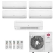 Ar-Condicionado Multi Split Inverter LG 48.000 (3x Evap HW 9.000 + 1x Evap HW 12.000 + 1x Evap Cassete 1 Via 18.000) Quente/Frio 220V