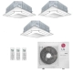 Ar-Condicionado Multi Split Inverter LG 48000 (1x Evap K7 4 Vias 12.000 + 1x Evap K7 4 Vias 18.000 + 1x Evap K7 4 Vias 24.000) Quente/Frio 220V