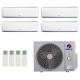 Ar-Condicionado Multi Split Inverter R-32 Gree 36.000 (2x Evap HW 12.000 + 2x Evap HW 18.000) Quente/Frio 220V