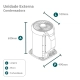 Ar-Condicionado Split HW Inverter Gree G-Top Connection 18.000 BTUs Quente/Frio 220V