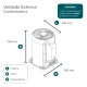 Ar-Condicionado Split HW Philco PAC12FI 12.000 BTUs R-32 Só Frio 220V