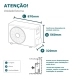 Ar-Condicionado Split HW Philco PAC18FI 18.000 BTUs R-32 Só Frio 220V